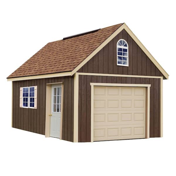 Best Barns Glenwood 12 ft. x 24 ft. Wood Garage Kit without Floor