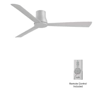 Simple Flush 60 in. Indoor/Outdoor Gray Standard Ceiling Fan with Remote Included