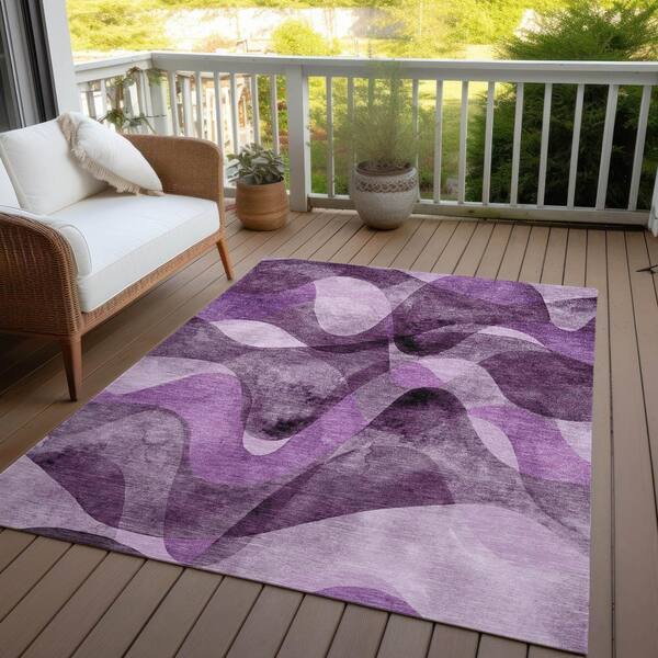 Addison Rugs Chantille ACN536 Purple 8 ft. x 10 ft. Machine