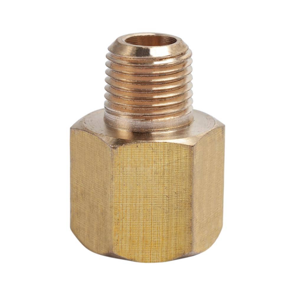 LTWFITTING 1/4 in. FIP x 1/8 in. MIP Brass Pipe Adapter Fitting (5-Pack)  HF1024205 - The Home Depot
