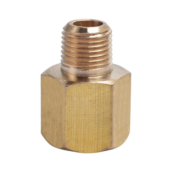 5 Pipe Adapter Brass 1/8" Male NPT to 1/4" Female NPT 
