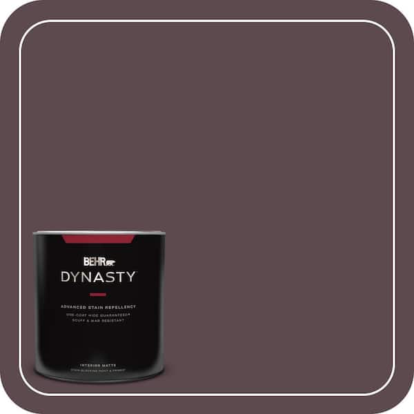 BEHR DYNASTY 1 qt. #100F-7 Deep Aubergine Matte Interior Stain-Blocking Paint & Primer