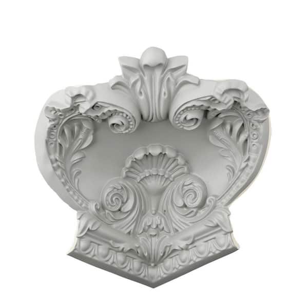 9-in P x 7-1/2-in H Inside Corner for Quinn Crown Moulding