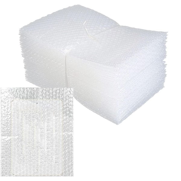 Unbranded 8x10 Clear Double Wall Bubble Cushioning Wrap Bags for Shipping and Storage Fragile Items 50 Pack