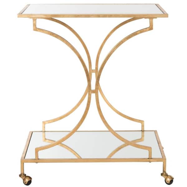 SAFAVIEH Ignatius Gold Serving Cart