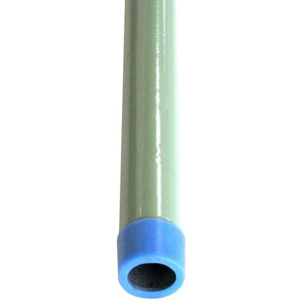 VPC 1 in. x 10 ft. Green Steel Wrapped Pipe