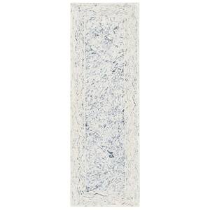 Micro-Loop Charcoal 2 ft. x 7 ft. Geometric Runner Rug