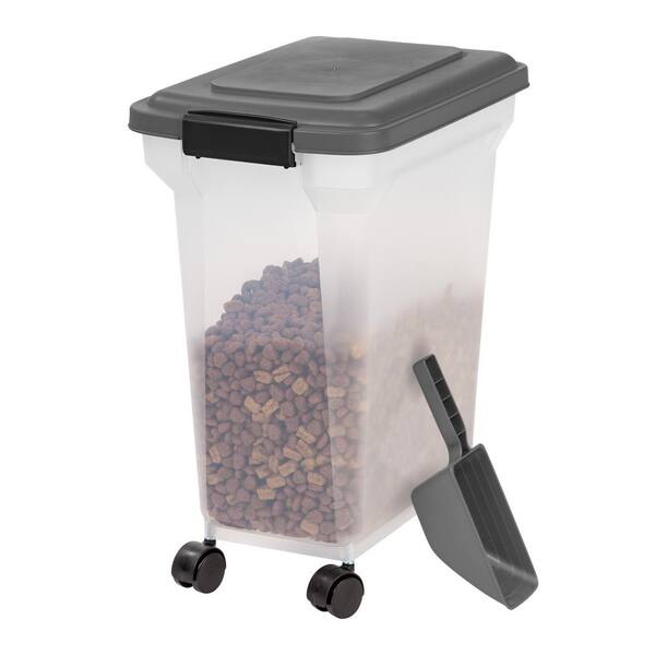 Iris 28 Qt Airtight Food Container In, Pet Food Storage Containers On Wheels