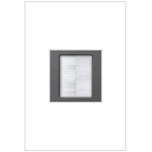 adorne 1-Gang Brush Plate Wall Plate, Magnesium (1-Pack)