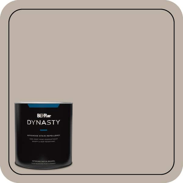 BEHR DYNASTY 1 qt. #N220-3 Smokestack One-Coat Hide Satin Enamel Stain-Blocking Interior Paint and Primer