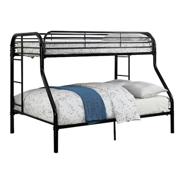 William's Home Furnishing Opal Black Twin/Full Bunk Bed