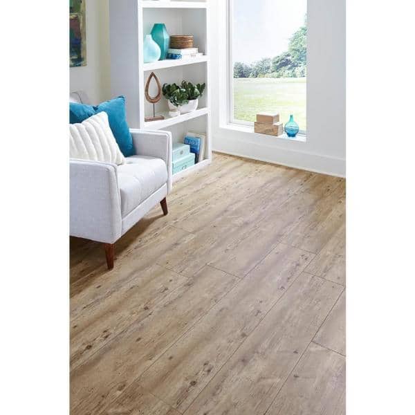 Natural Brown Extra Wide Waterproof Vinyl Plank Flooring