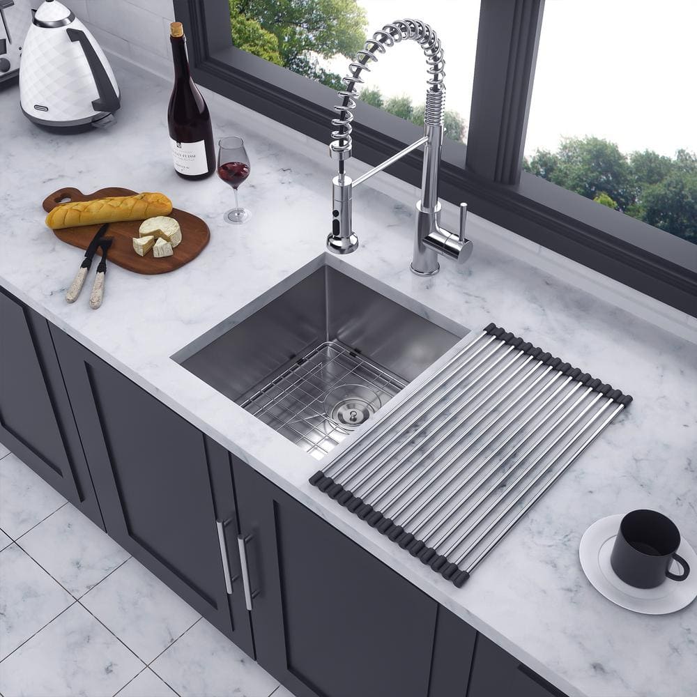 15'' Stainless Steel Undermount Single Bowl Kitchen Sink