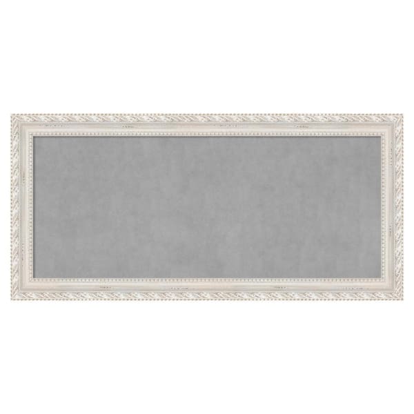 Amanti Art Opera Off White 54 in. x 26 in Framed Magnetic Board