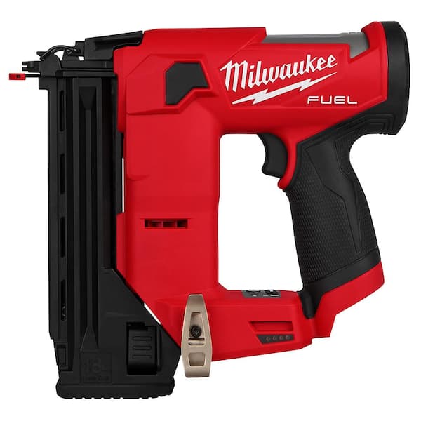 Milwaukee M12 FUEL 12 Volt Lithium Ion Brushless Cordless 18 Gauge Compact Brad Nailer Combo Kit w One 2.0 Ah Battery and Charger 2541 20 48 59 2420 The Home Depot