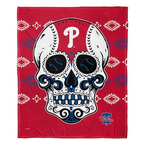 MLB Philadelphia Phillies Candy Skull Silk Touch Throw Blanket