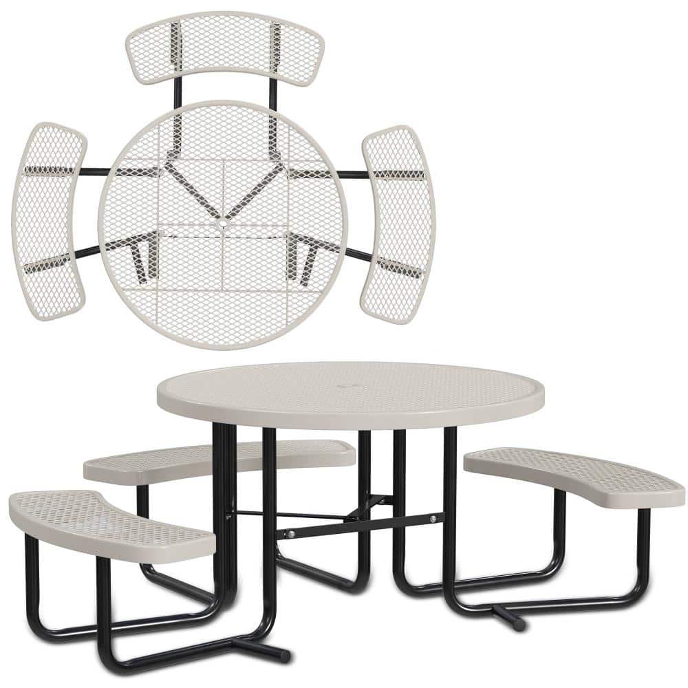 46 in. Round ADA Accessible Portable Outdoor Commercial Picnic Table price history on PriceWatchPro