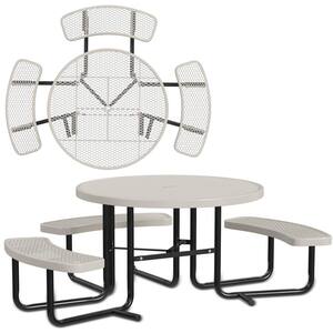 Leisure Craft 46 in. Round ADA Accessible Portable Outdoor Commercial ...