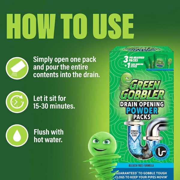 Drain and Toilet Clog Opening Packs with Tool (3-Count)