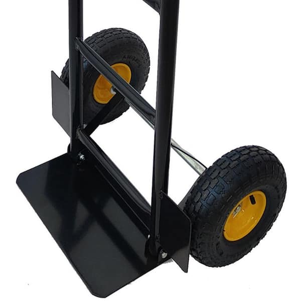 Amucolo 330 lbs. Heavy-Duty Platform Cart Hand Truck Dual Purpose 2 Wheel Dolly Cart and 4 Wheel Push Cart with Swivel Wheels