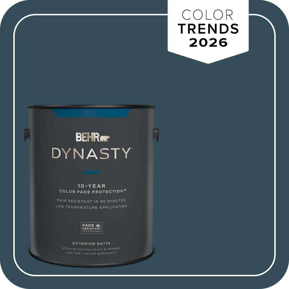 1 gal. Home Decorators Collection #HDC-CL-28 Nocturne Blue Satin Enamel Exterior Stain-Blocking Paint & Primer price history on PriceWatchPro
