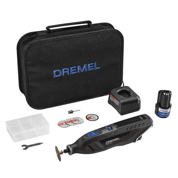 Dremel 8260 12VLi-Ion Variable Speed Cordless Smart Rotary Tool with Brushless Motor,5 accessories,3Ah Battery,Charger,Tool Bag