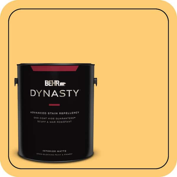 BEHR DYNASTY 1 gal. #310B-5 Spiced Butternut Matte Interior Stain-Blocking Paint & Primer