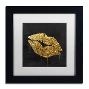 14 in. x 14 in. "Golden Lips" by Color Bakery Printed Canvas Wall Art