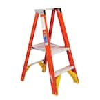 8 ft. Reach Fiberglass Platform Step Ladder with 300 lb. Load Capacity Type IA Duty Rating