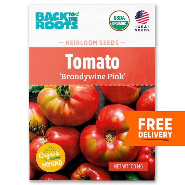 Back to the Roots Organic Brandywine Pink Tomato Seed (1-Pack)