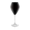 C T Classic Touch 14 oz. - Set of 6 V-Shaped Wine Glasses White with Clear  Stem CWN817W - The Home Depot