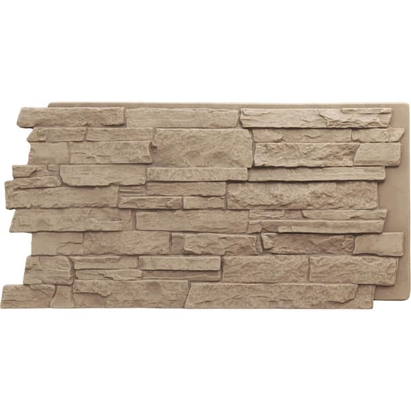 Ekena Millwork Acadia Ledge 49 in. x 1 1/4 in. Valley Spring Stacked ...