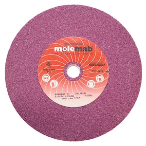 New Grinding Wheel for I.D. 5/8 in., Thickness 1 in., O.D. 7 in., Maximum RPM 3756, Material Ruby, O.D. 7 in.