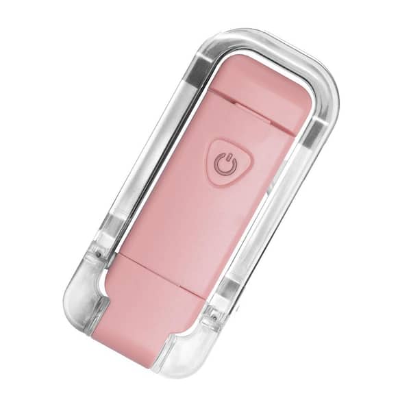Flexible 5 Volt 25 Lumen Integrated LED Clamp Work Light Battery Operated 4.1 in. Tool Only in Pink