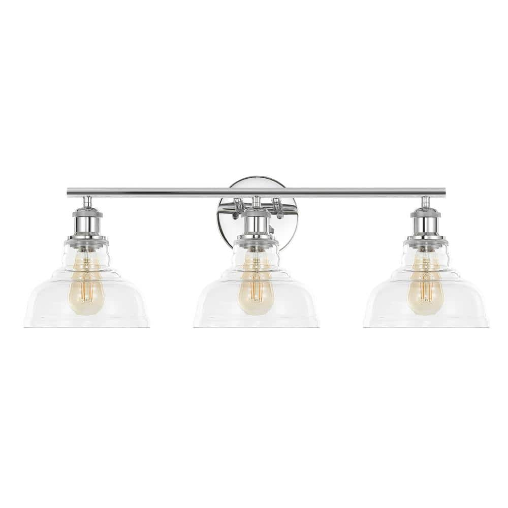 Calyna 27 in. 1-Light Chrome Wall Sconce price history on PriceWatchPro