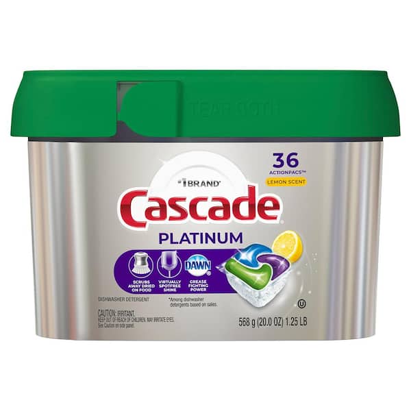 Cascade Platinum ActionPacs Dishwasher Pods (36-Count, 2-Pack)