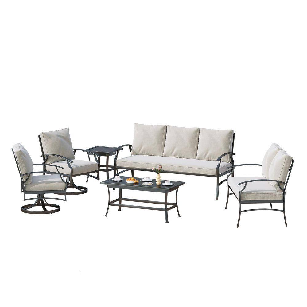 Outdoor patio set in a relaxed outdoor environment.
