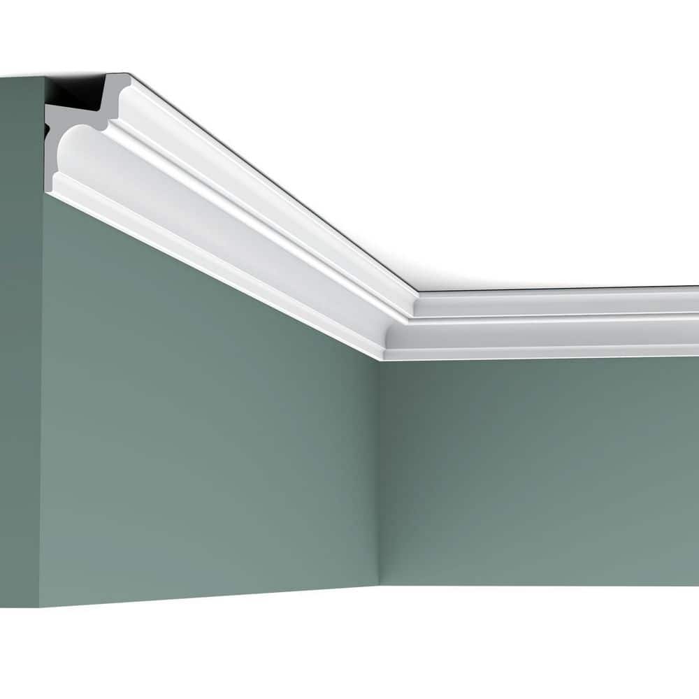Primed White Polyurethane Crown Moulding Set of 2