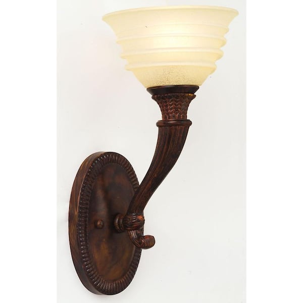 World Imports 1-Light Oxide Bronze Wall Sconce