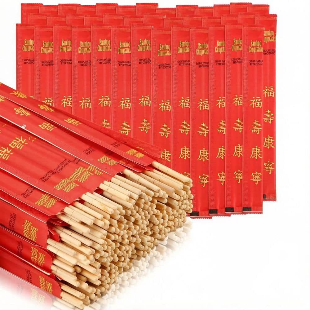 1000 Pairs Disposable Bamboo Chopsticks, UV Treated and Individually Sleeved, Splinter-Free Restaurant Grade price history on PriceWatchPro