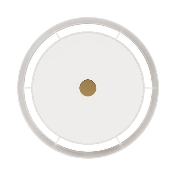 Hunter Fan Company - Hunter Brookside 13.25 In 2 Light Luxe Gold Drum Flush Mount Lighting for Hallway