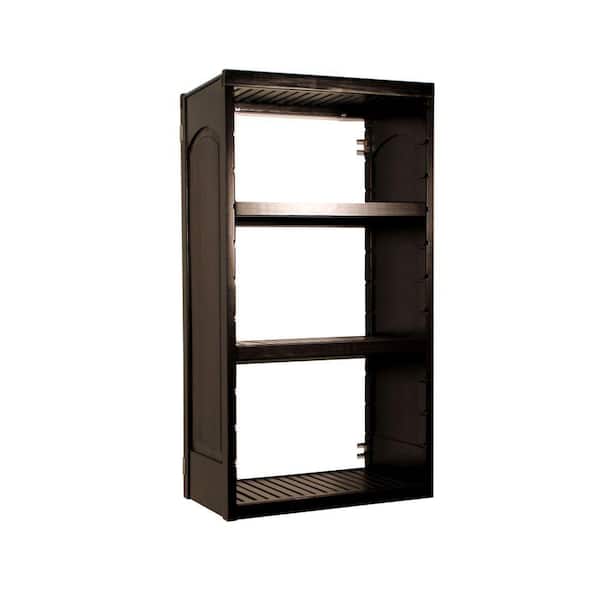 John Louis Home Woodcrest 16 in. Deep Stand Alone Tower Kit in Espresso