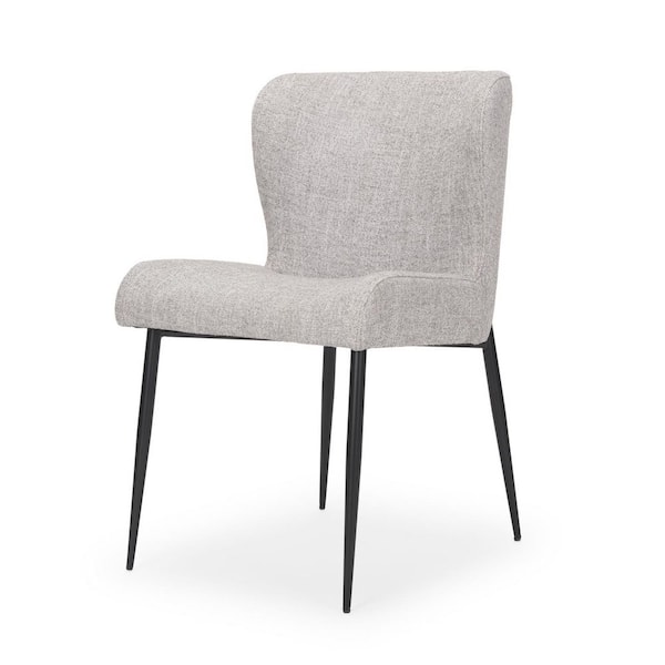 Gray Metal Side Chair