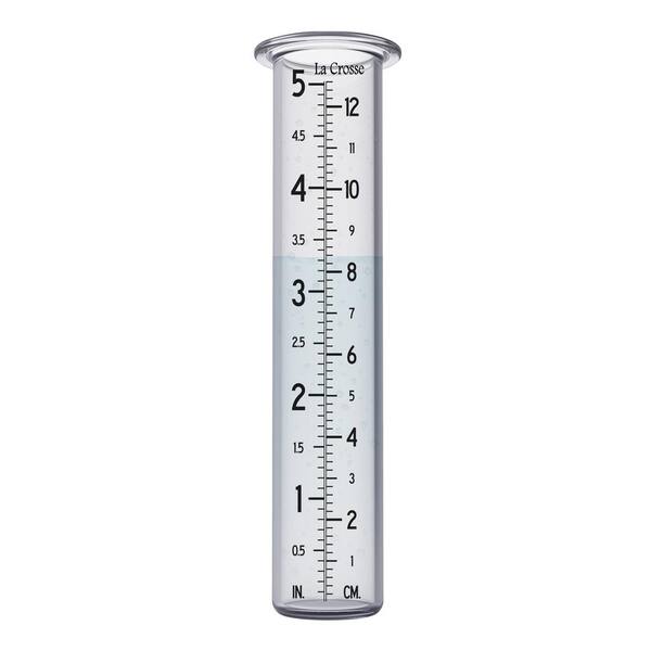 AcuRite 00810 5-Inch Glass Rain Gauge – Clear, Easy-to-Read Garden Tool