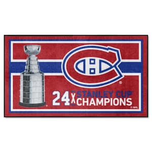Montreal Canadiens Red Dynasty 3 ft. x 5 ft. Plush Area Rug