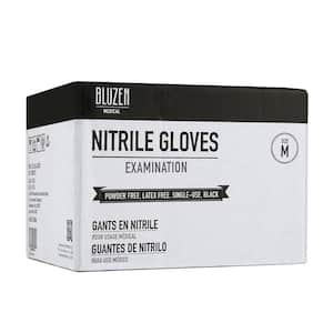 Medium Black Examination 5.5 mil Nitrile Gloves 1000-Count Case