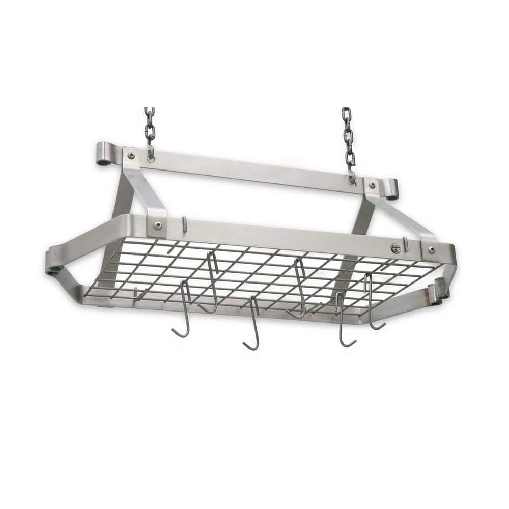 Enclume Handcrafted Retro Rectangle with 12-Hooks Stainless Steel DR5 SS -  The Home Depot