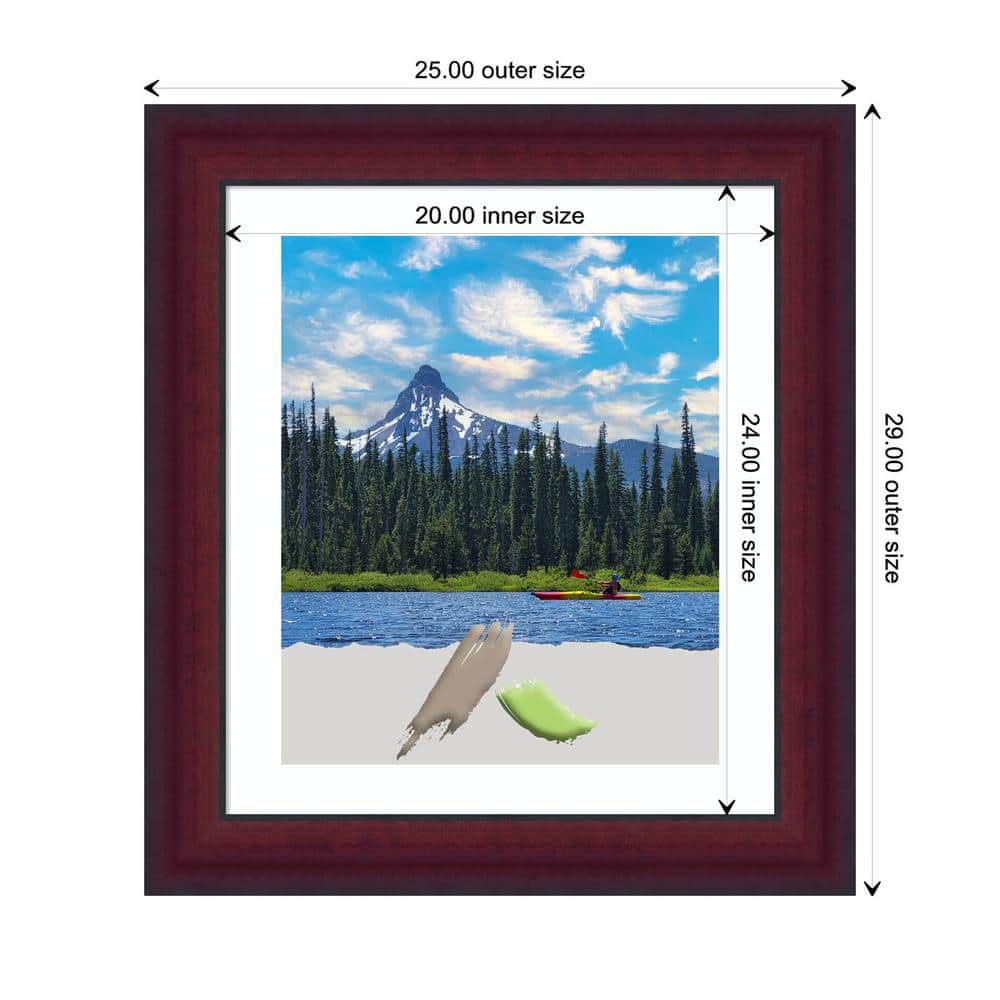 Canterbury Cherry Wood Satin Finish Rectangular Picture Frame