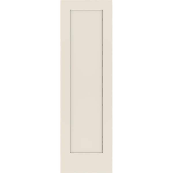 JELD-WEN 24 in. x 80 in. 1 Panel Shaker Solid Core Primed Wood Interior Door Slab