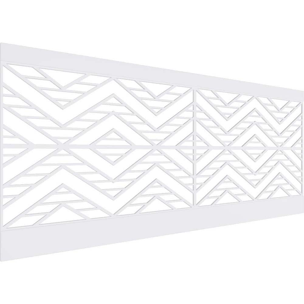 Ekena Millwork 40 in. H x 94-1/2 in. W 26.24 sq. ft. Gilcrest PVC ...